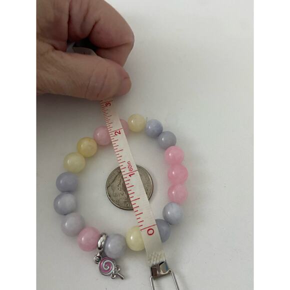 rainbow morganite bead bracelet - Picture 3 of 4